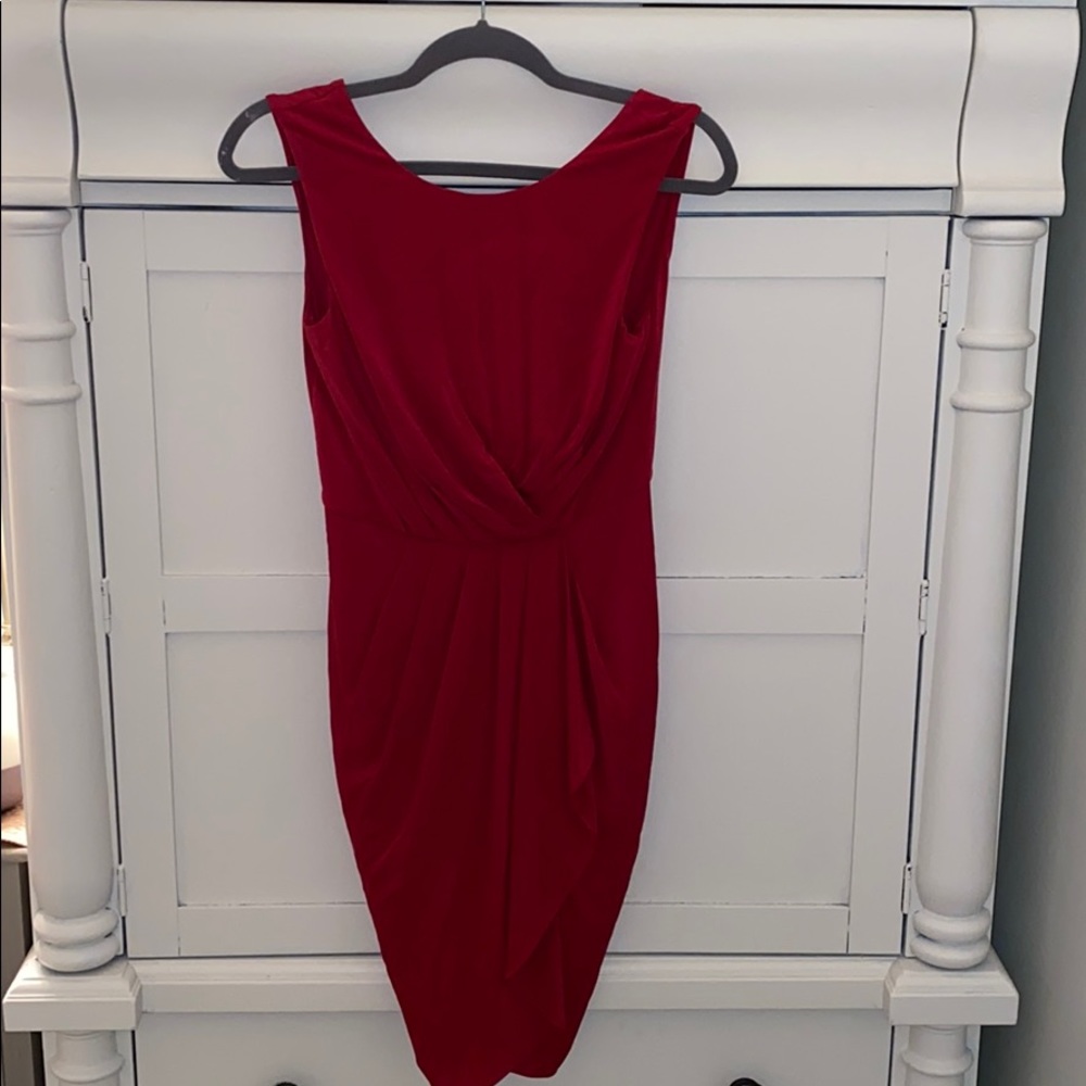 Dark pink dress